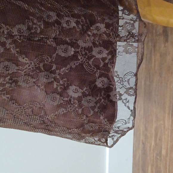 Bella Formals "Chocolate" Lace Tea Length Bridesmaid/Cocktail Dress NEW- Sz. 8 - Picture 9 of 11